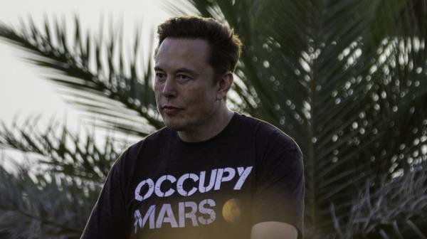 Elon Musk at event