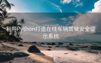 利用Python打造在线车辆驾驶安全提示系统