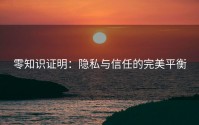 零知识证明：隐私与信任的完美平衡