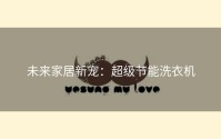 未来家居新宠：超级节能洗衣机