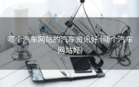 哪个汽车网站的汽车资讯好 (哪个汽车网站好)