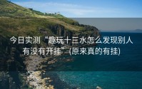 今日实测“趣玩十三水怎么发现别人有没有开挂”(原来真的有挂)