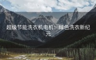 超级节能洗衣机电机：绿色洗衣新纪元