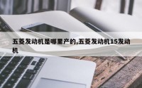 五菱发动机是哪里产的,五菱发动机15发动机