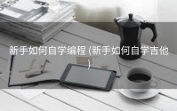 新手如何自学编程 (新手如何自学吉他)