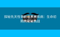 探秘先天性胃肠道系统疾病：生命初期的隐秘挑战