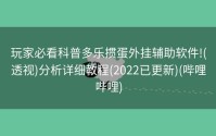 玩家必看科普多乐掼蛋外挂辅助软件!(透视)分析详细教程(2022已更新)(哔哩哔哩)