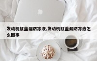 发动机缸盖漏防冻液,发动机缸盖漏防冻液怎么回事