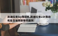 凯迪拉克lsy发动机,凯迪拉克LSY发动机能否加安耐驰抗磨剂