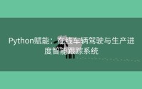 Python赋能：在线车辆驾驶与生产进度智能跟踪系统