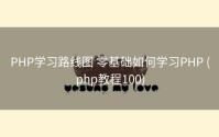 PHP学习路线图 零基础如何学习PHP (php教程100)