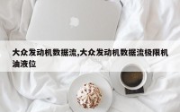大众发动机数据流,大众发动机数据流极限机油液位