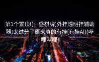 第1个置顶!(一盛棋牌)外挂透明挂辅助器!太过分了原来真的有挂(有挂Al)(哔哩哔哩)
