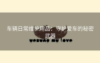 车辆日常维护用品：守护爱车的秘密武器