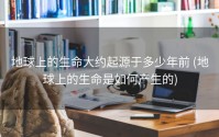 地球上的生命大约起源于多少年前 (地球上的生命是如何产生的)