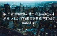 第1个置顶!(啸娱斗地主)外挂透明挂辅助器!太过分了原来真的有挂(有挂Al)(哔哩哔哩)