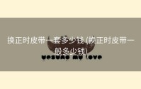 换正时皮带一套多少钱 (换正时皮带一般多少钱)