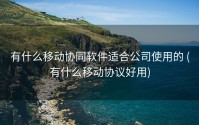有什么移动协同软件适合公司使用的 (有什么移动协议好用)