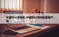 中国歼20发动机,中国歼20发动机是国产吗