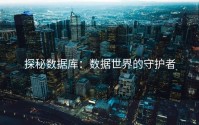 探秘数据库：数据世界的守护者