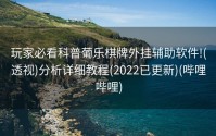 玩家必看科普葡乐棋牌外挂辅助软件!(透视)分析详细教程(2022已更新)(哔哩哔哩)
