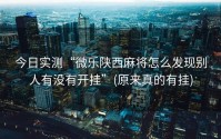 今日实测“微乐陕西麻将怎么发现别人有没有开挂”(原来真的有挂)