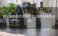 技术创新的方式有哪些 (技术创新的方式)