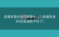 怠速车身抖动原因是什么? (怠速车身抖动,给油就不抖了)