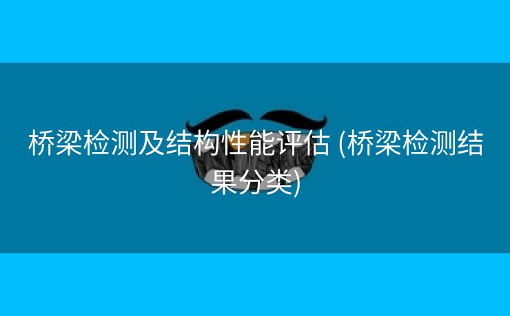 桥梁检测及结构性能评估 (桥梁检测结果分类)
