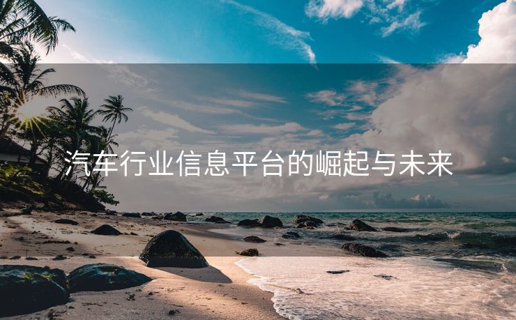 汽车行业信息平台的崛起与未来