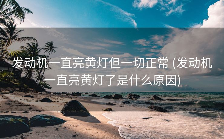 发动机一直亮黄灯但一切正常 (发动机一直亮黄灯了是什么原因)