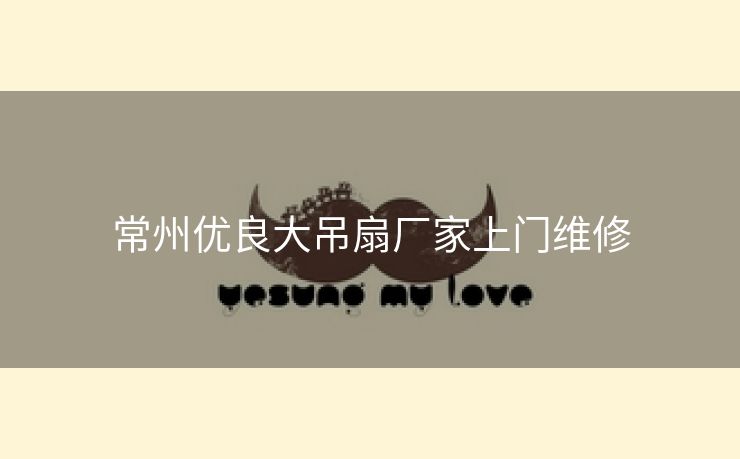 常州优良大吊扇厂家上门维修