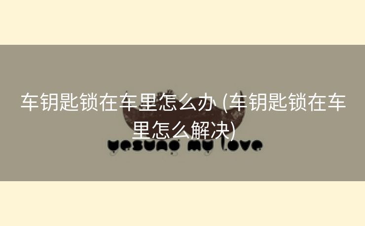 车钥匙锁在车里怎么办 (车钥匙锁在车里怎么解决)