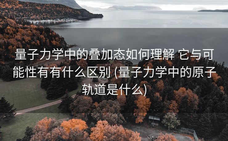 量子力学中的叠加态如何理解 它与可能性有有什么区别 (量子力学中的原子轨道是什么)