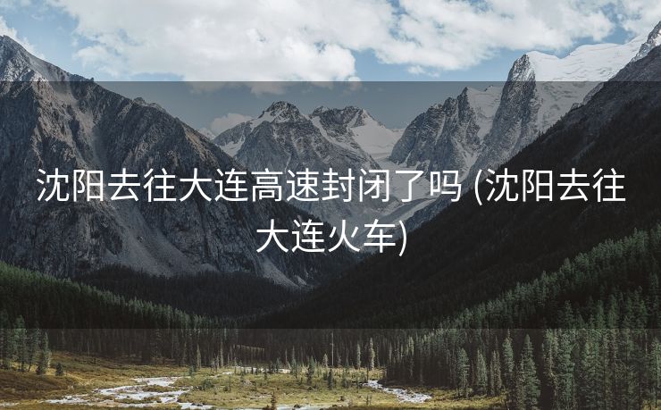 沈阳去往大连高速封闭了吗 (沈阳去往大连火车)