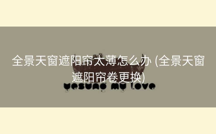 全景天窗遮阳帘太薄怎么办 (全景天窗遮阳帘卷更换)