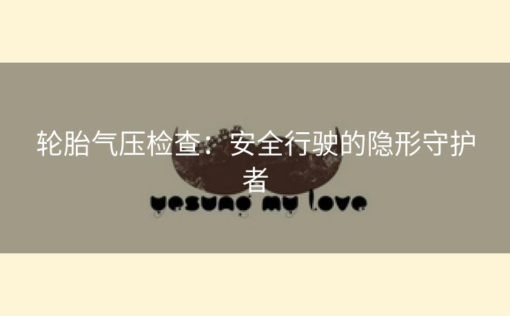 轮胎气压检查：安全行驶的隐形守护者