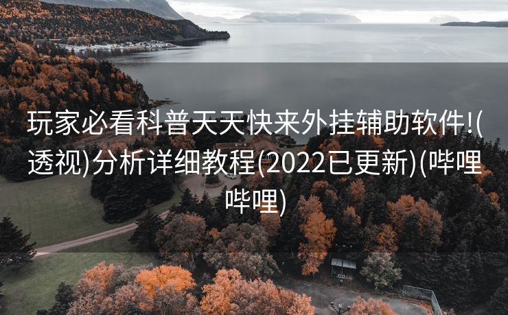 玩家必看科普天天快来外挂辅助软件!(透视)分析详细教程(2022已更新)(哔哩哔哩)