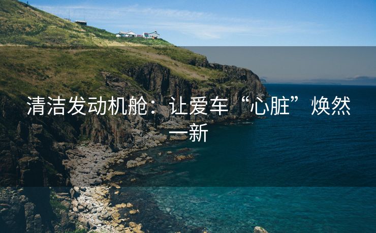 清洁发动机舱：让爱车“心脏”焕然一新
