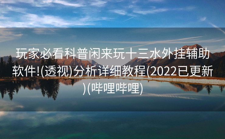 玩家必看科普闲来玩十三水外挂辅助软件!(透视)分析详细教程(2022已更新)(哔哩哔哩)