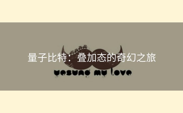 量子比特：叠加态的奇幻之旅