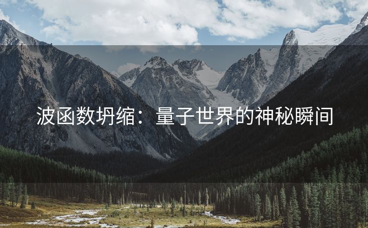 波函数坍缩：量子世界的神秘瞬间