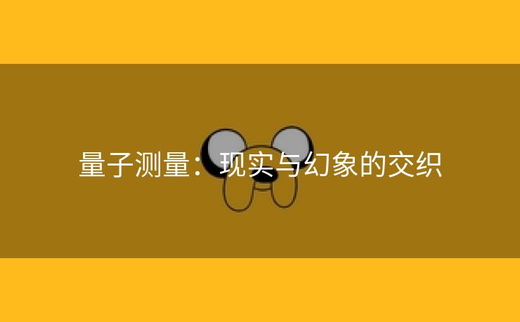 量子测量：现实与幻象的交织