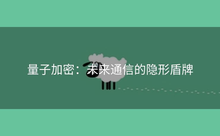 量子加密：未来通信的隐形盾牌