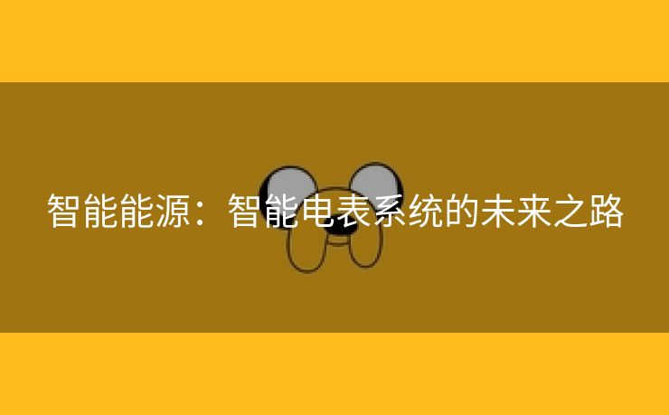 智能能源：智能电表系统的未来之路