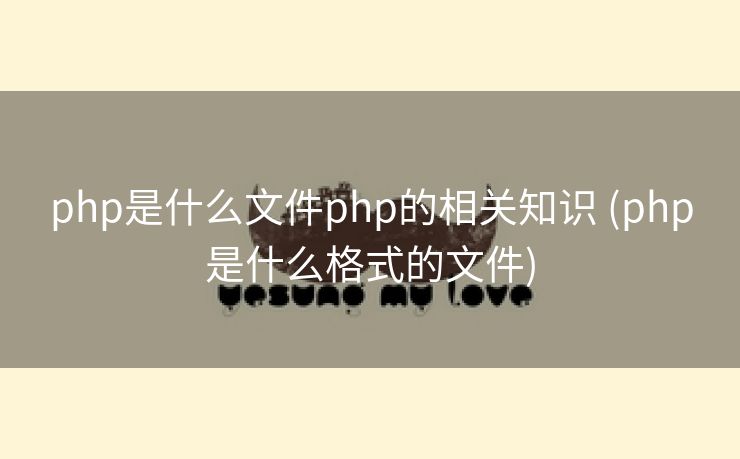 php是什么文件php的相关知识 (php是什么格式的文件)