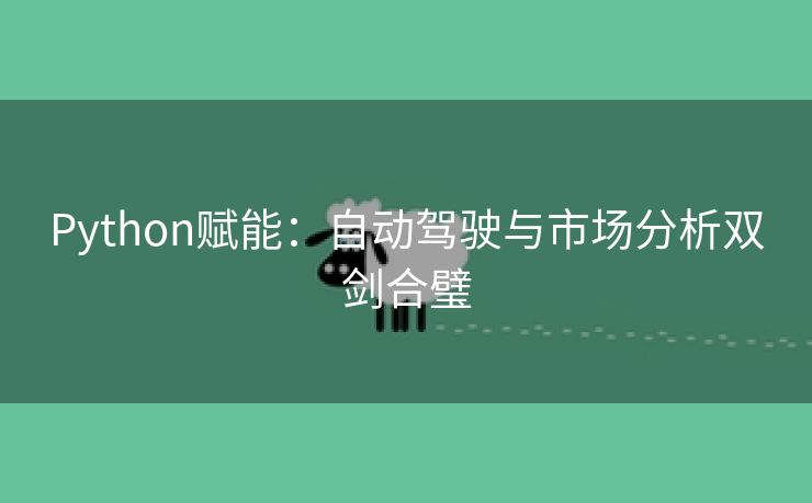 Python赋能：自动驾驶与市场分析双剑合璧