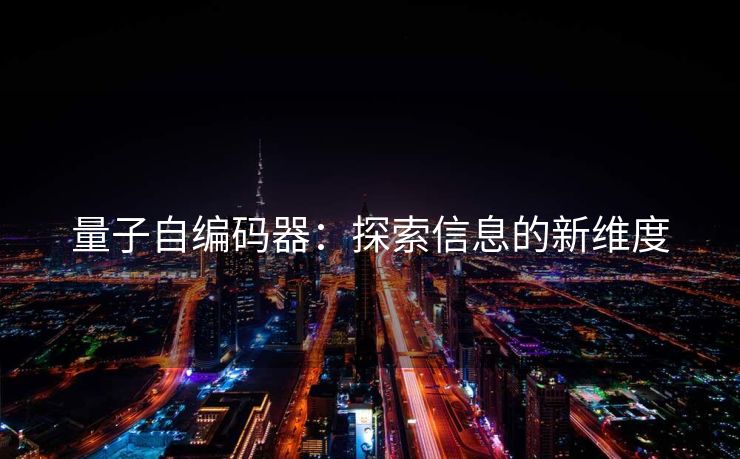 量子自编码器：探索信息的新维度