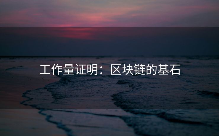 工作量证明：区块链的基石