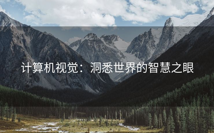 计算机视觉：洞悉世界的智慧之眼